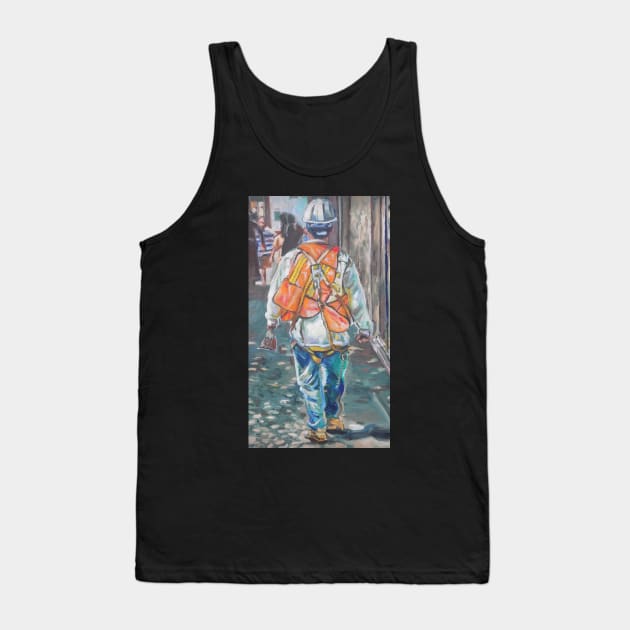 Construction worker Tank Top by adelgadoart